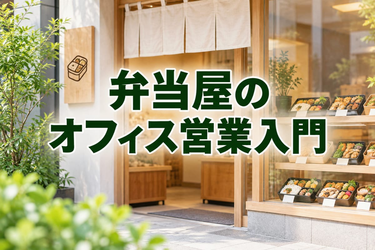 弁当屋の近隣オフィス営業、法人注文を取る始め方と続けるコツ