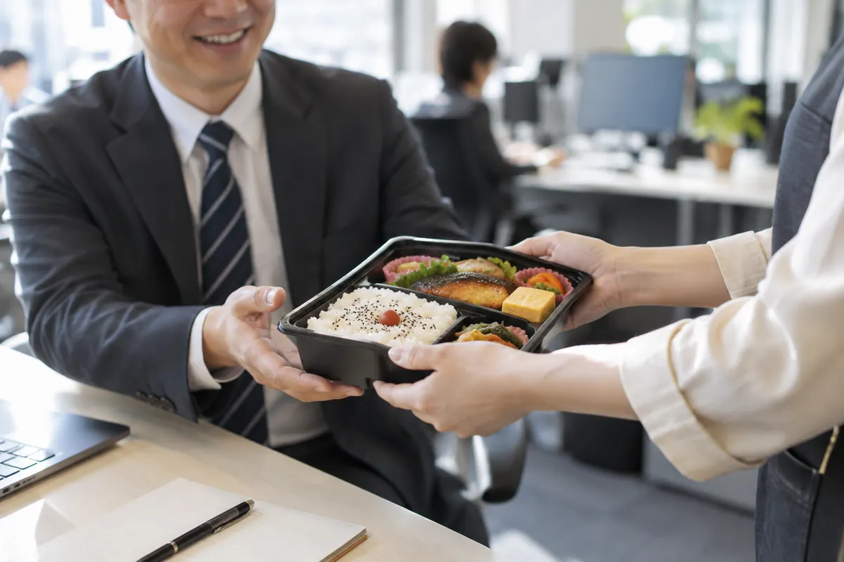 オフィスでの弁当の提供