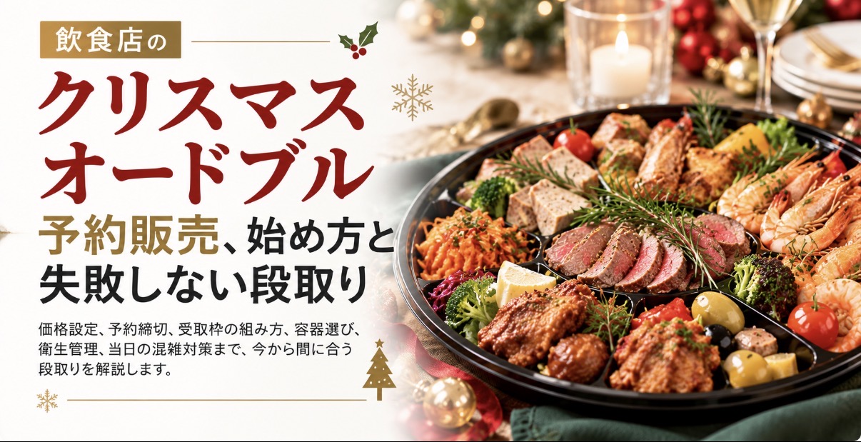 飲食店のクリスマスオードブル予約販売、始め方と失敗しない段取り