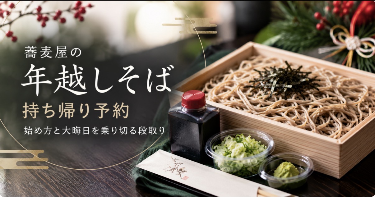蕎麦屋の年越しそば持ち帰り予約、始め方と大晦日を乗り切る段取り