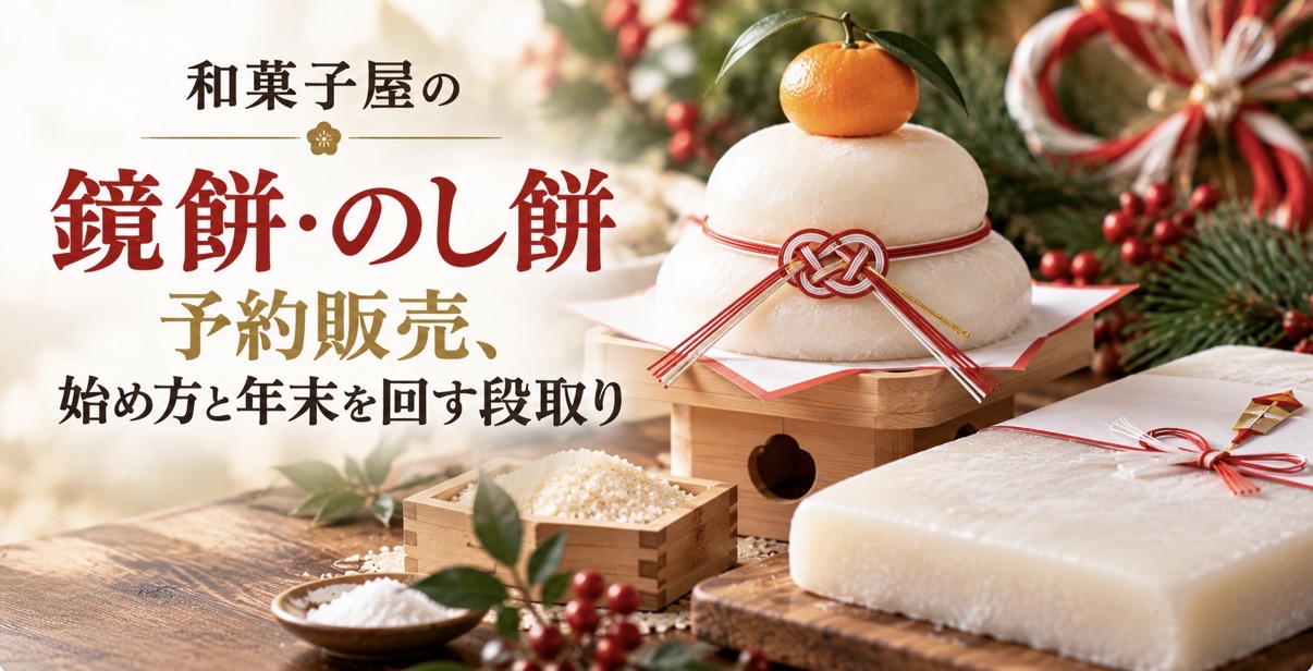和菓子屋の鏡餅・のし餅予約販売、始め方と年末を回す段取り